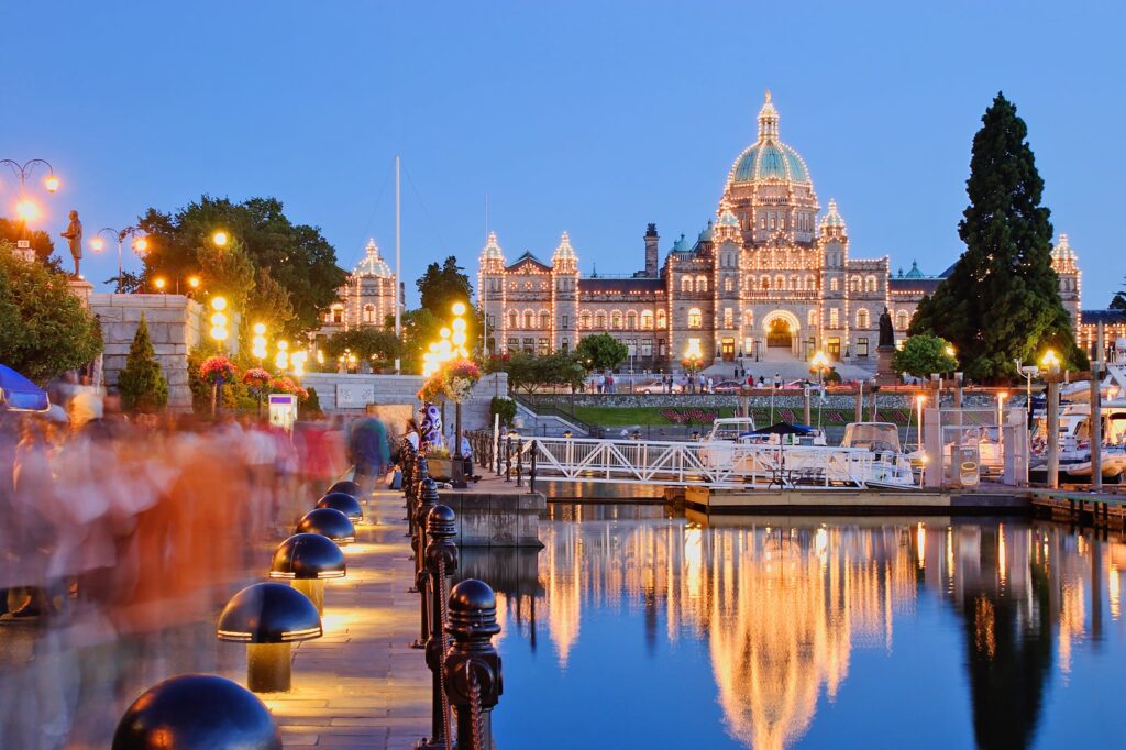 View of Inner Harbour in Victoria,British Columbia, Canada